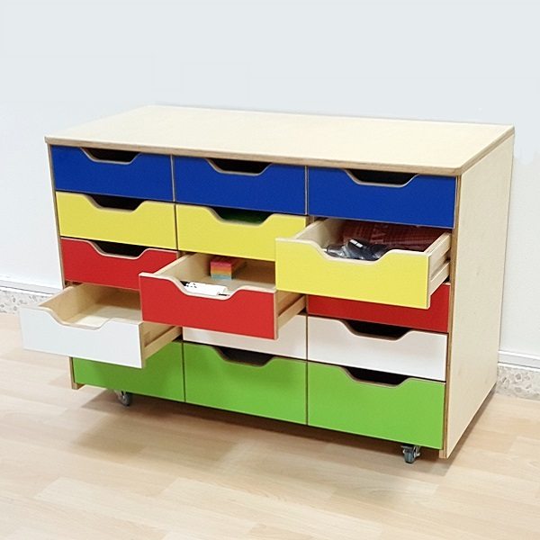 moon kids furniture mobile storage unit with drawers