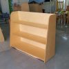 Single Side 3 Shelf Book Stand With Plain Back