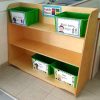 Single Side 3 Shelf Book Stand With Plain Back