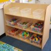 Shelving Unit With Magnetic Board