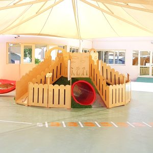Moon Kids Tunnel Climber with Step & Slide