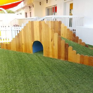 Moon Kids play time green grass fun hill