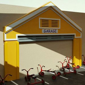 Playhouse Garage Facade