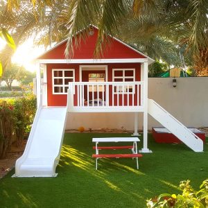 Platform House with Steps & Slide
