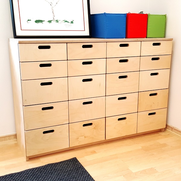 Moon Kids Wooden Drawer Unit