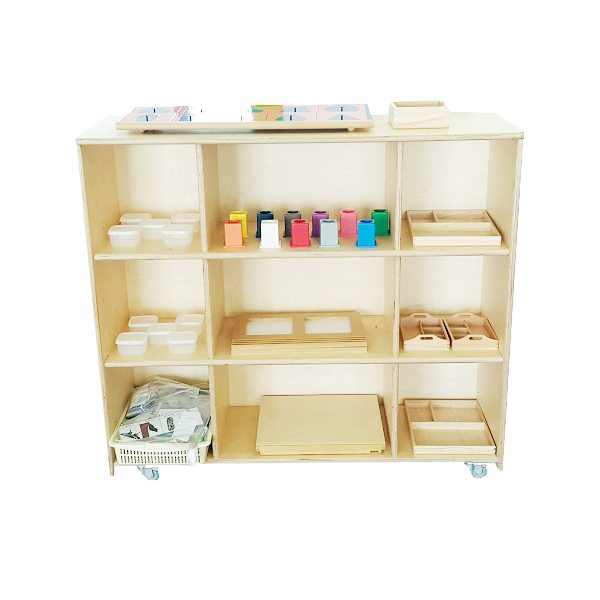 moon kids straight shelving unit with wheels