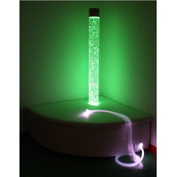 Bubble Tube with Plinth & Fibre Optic Bundle
