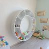 Round Wall Shelf Display Unit