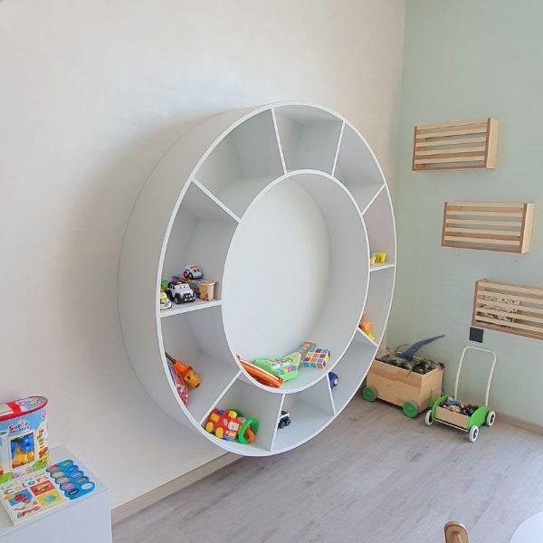 Round Wall Shelf Display Unit