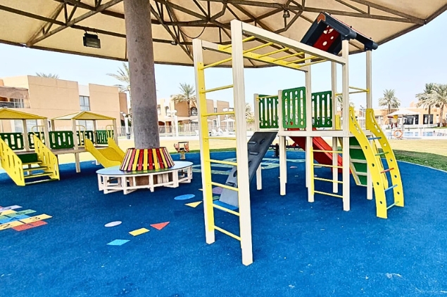 Index Tower residential outdoor play area by Moon Kids